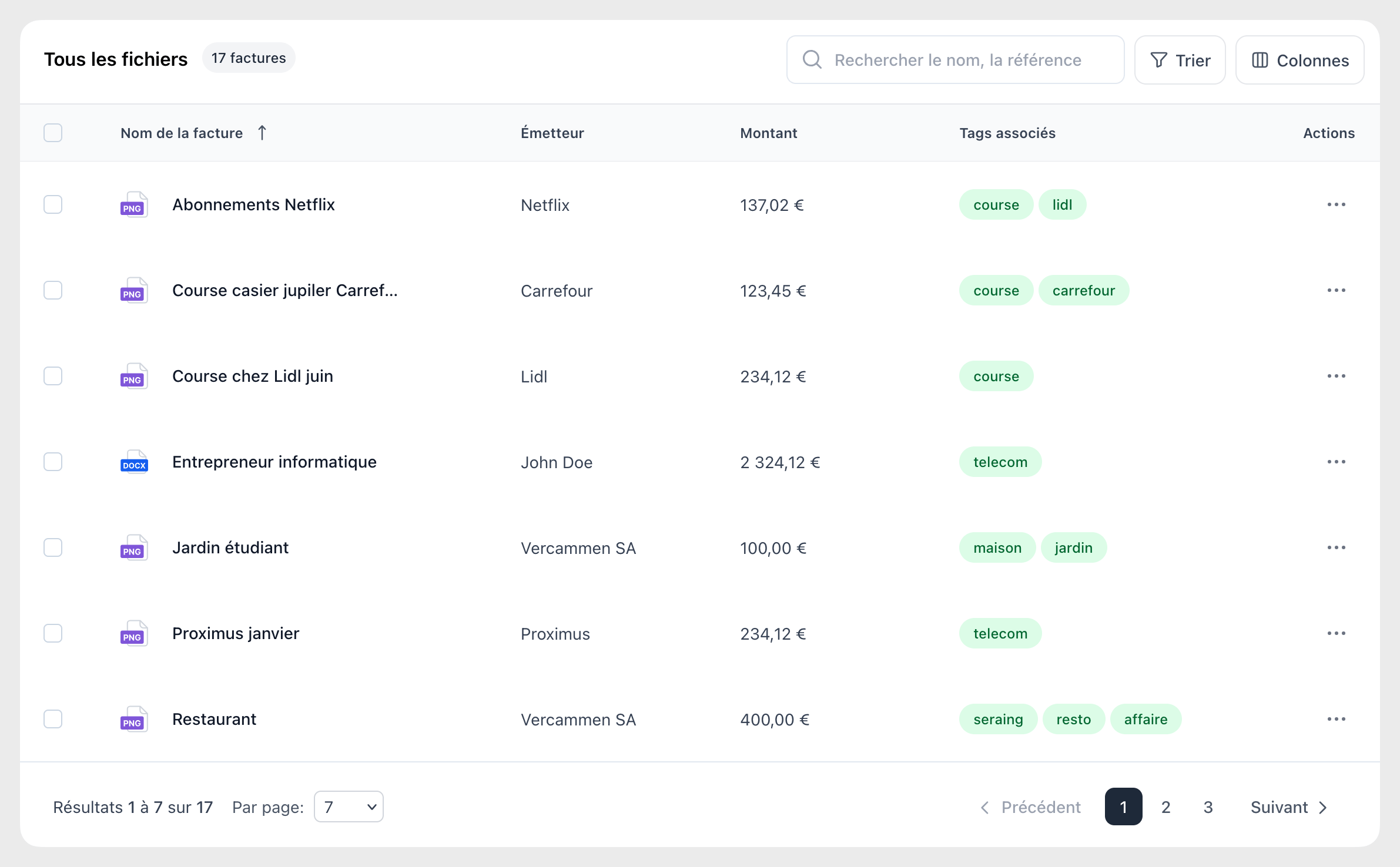 Illustration de la fonctionnalité : Toutes vos factures parfaitement organisées
