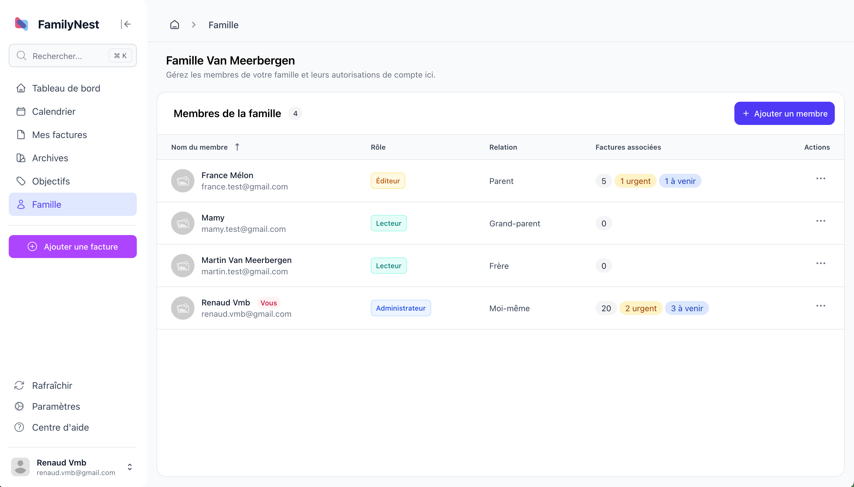 Aperçu du tutoriel : Créez votre famille